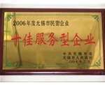 十佳服务型企业